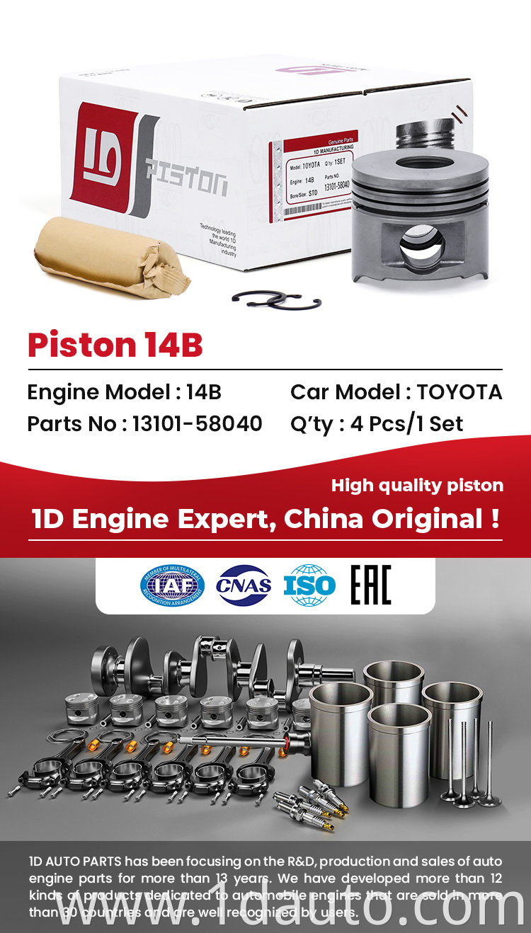 TOYOTA 14B Engine Piston Set